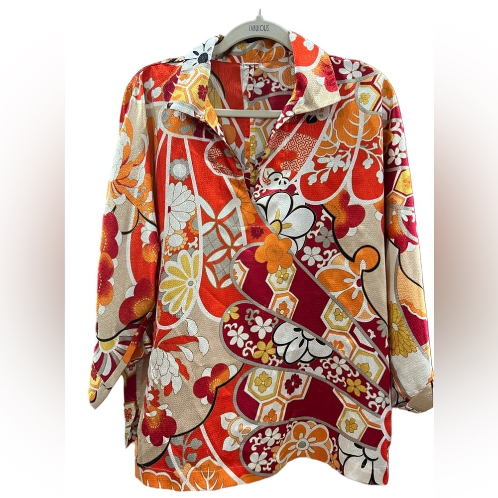 Authentic Valentino Satin Collared top